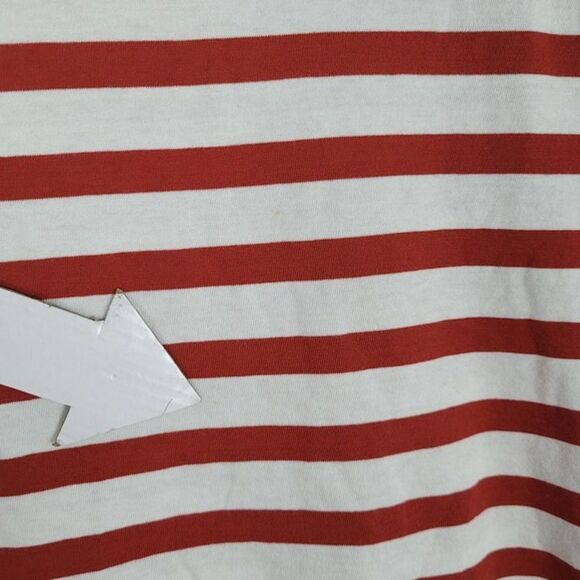 Madewell Size XS NEW Northside Vintage Tee in Sid Stripe Short Sleeve Red White - Picture 8 of 12